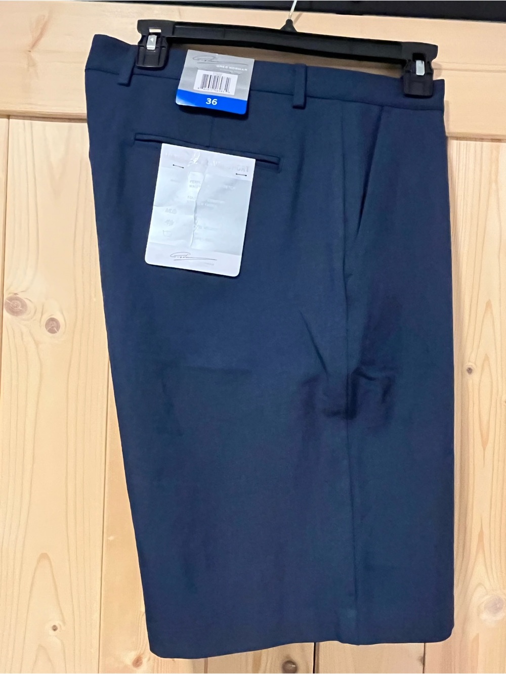 Greg Norman Collection Signature Series Navy Flat-Front Men's Shorts Size 36 NWT